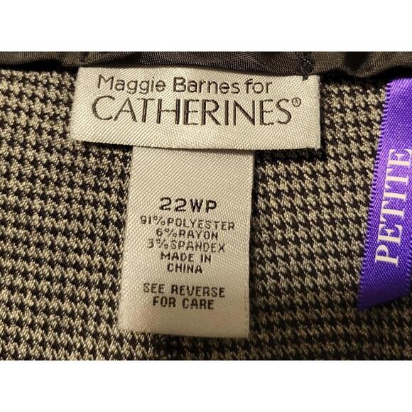 Catherines‎ Houndstooth Pattern Wide Leg Slacks Plus Size 22WP - Picture 5 of 6